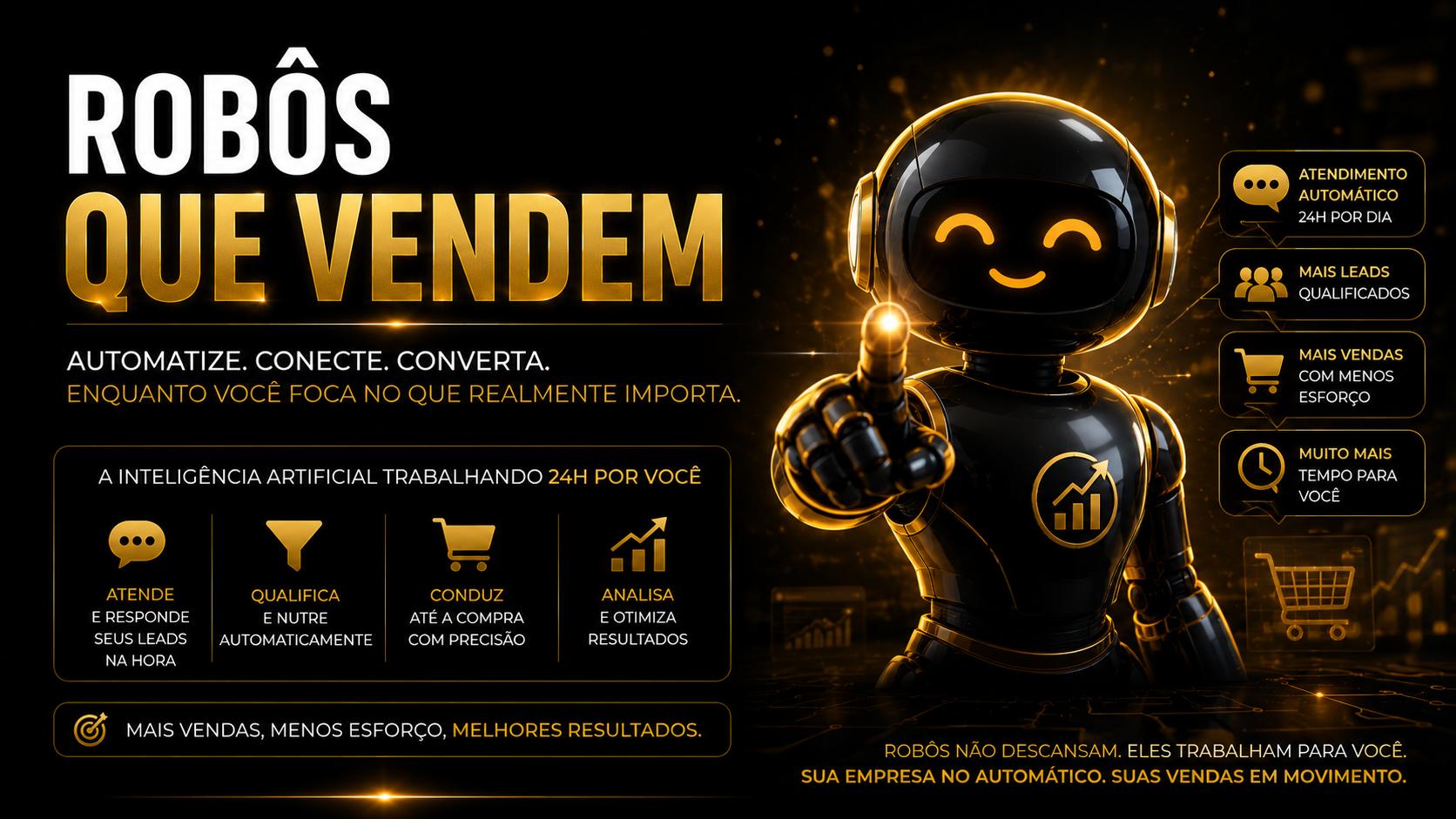 Robôs que Vendem: Como Automatizar Seu Funil Sem Parecer Robótico